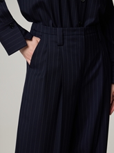 Bild von Bundfaltenhose mit Nadelstreifen