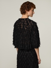 Bild von Bluse aus Feder-Jacquard BAIMA