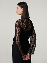 Image sur Blouse de chemise en dentelle perforée