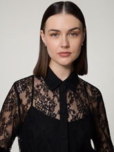 Image sur Blouse de chemise en dentelle perforée
