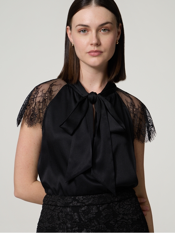 Image sur Top chemisier en soie