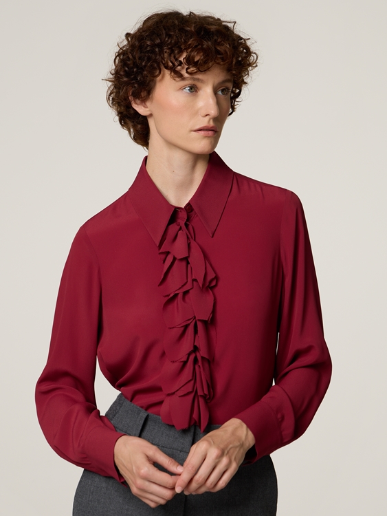 Bild von Rüschenbluse mit Seide