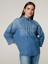Bild von Jeansbluse mit Blaumwolle
