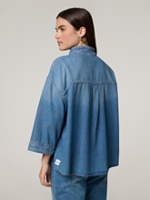 Bild von Jeansbluse mit Blaumwolle