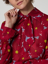 Bild von Schluppenbluse mit Blumenprint