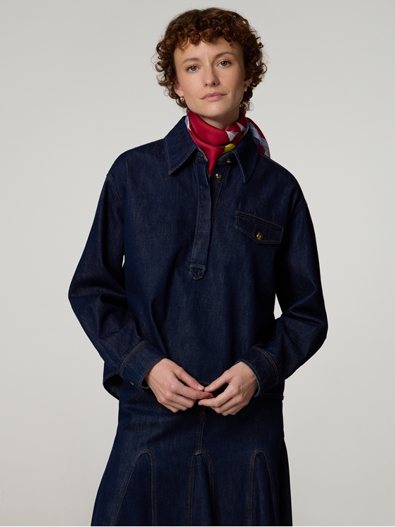 Bild von Blusenhemd aus Denim