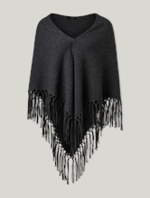 Bild von Poncho aus Schurwolle TORNADO