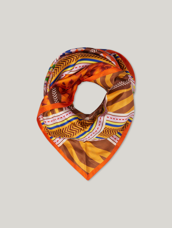 Image sur Foulard triangle en soie