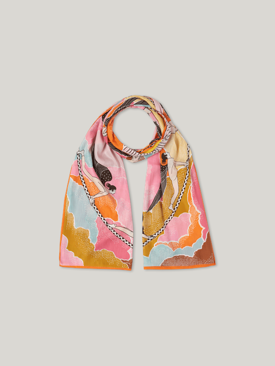 Bild von Tuch mit Motiv YOGA