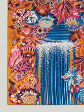 Bild von Tuch mit Blumenprint