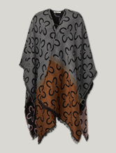 Bild von Poncho mit Allover-Print