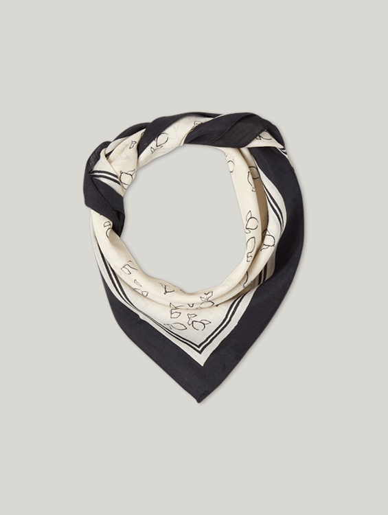 Bild von Tuch mit Zitronen-Print