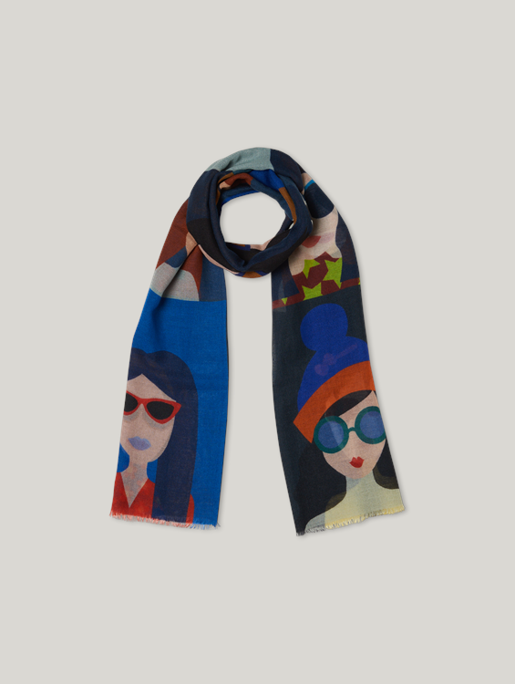 Bild von Schal mit Print