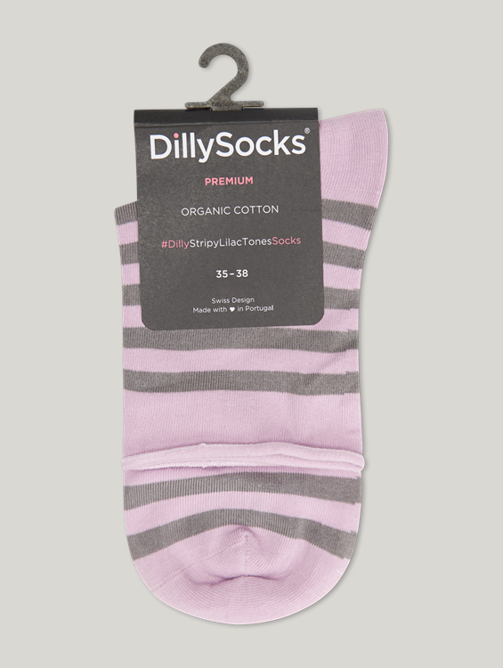 Image sur Chaussettes STRIPY LILAC TONES