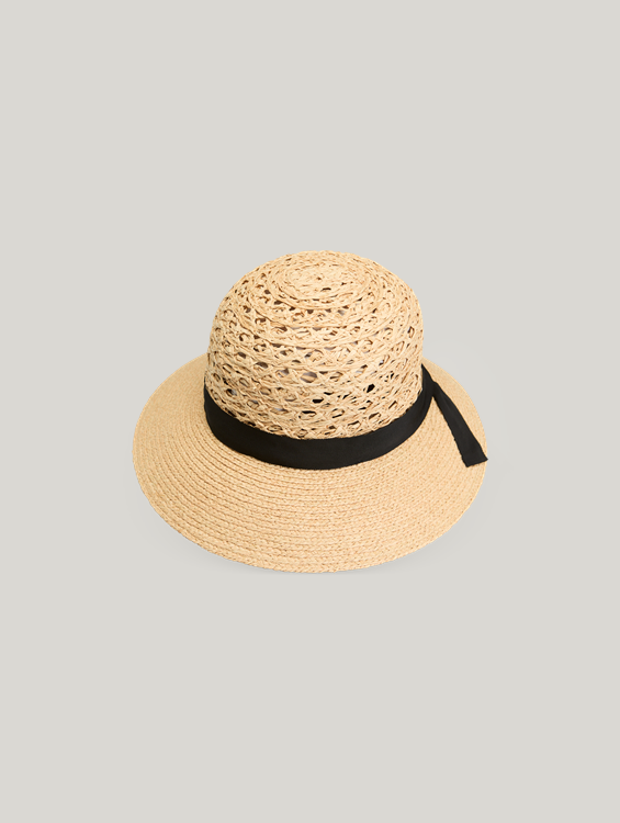 Image sur Chapeau cloche paille raphia