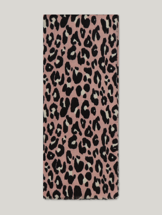Image sur Foulard avec imprimé léopard