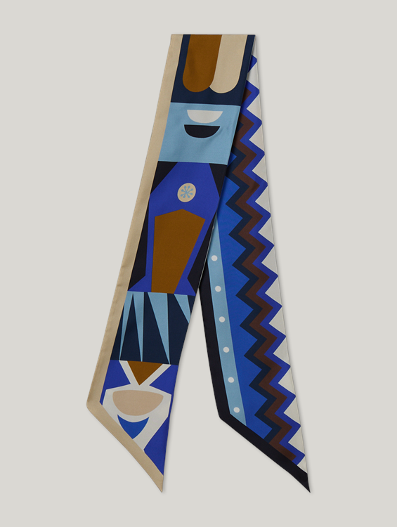 Image sur Foulard étroit en soie