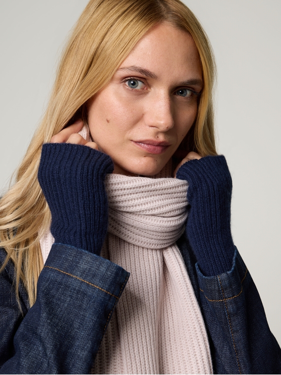 Bild von SCHAL RIPPE MERINO WOLLE