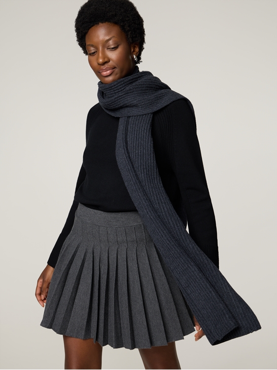 Bild von SCHAL RIPPE MERINO WOLLE