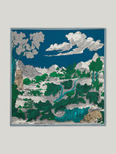 Bild von Schal mit Muster CARRE