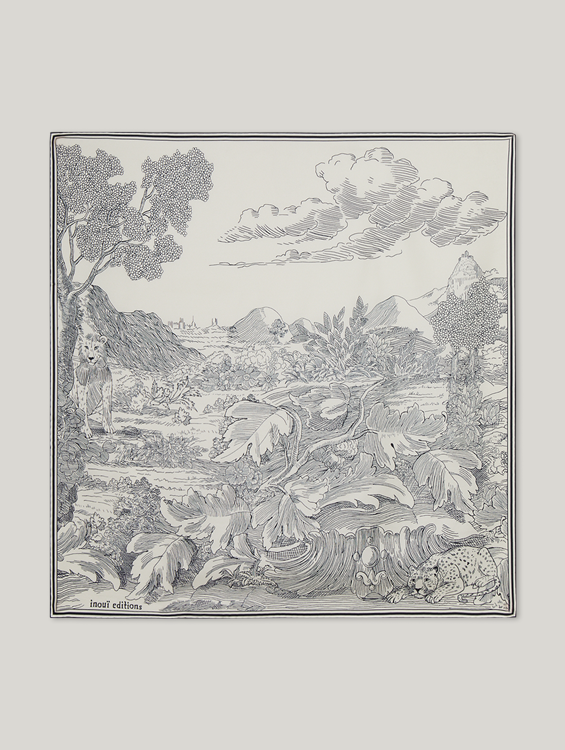 Bild von Schal mit Muster CARRE