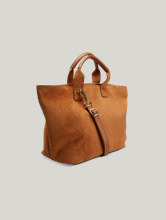 Bild von Handtasche aus Velours Leder