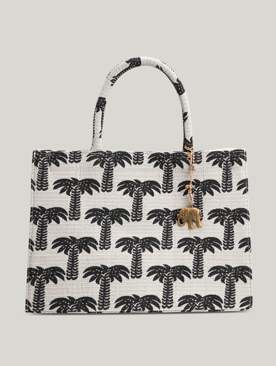Bild von Shopper mit Palmen-Muster