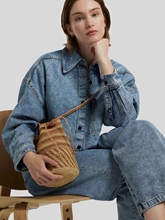 Bild von Umhängetasche aus Bast SIWI