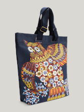 Image sur Sac tissu imprimé hiboux