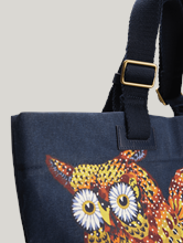 Image sur Sac tissu imprimé hiboux