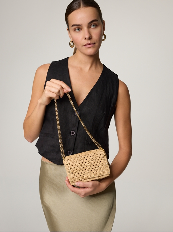 Bild von Handtasche aus Stroh MINI NINA