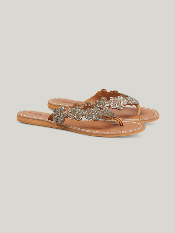 Sandales avec perles clearance