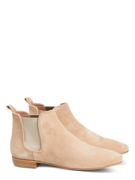 bottines chelsea daim