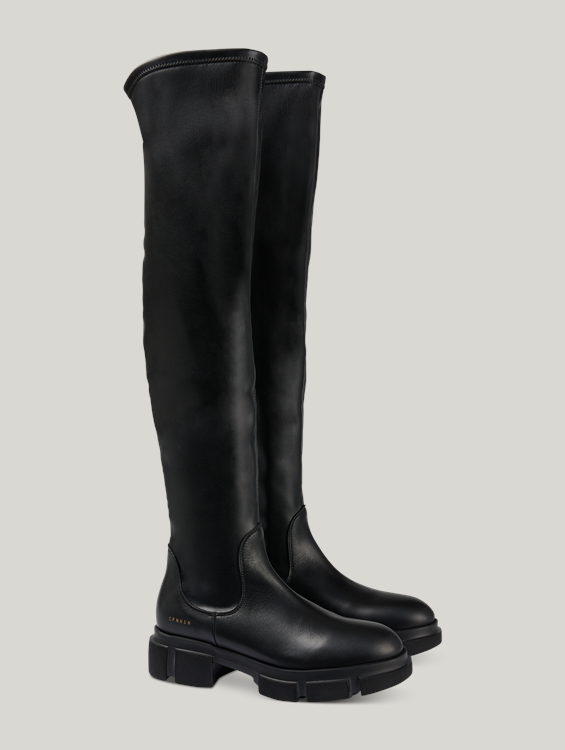 Bild von Overknee Stiefel aus Kunstleder CPH544