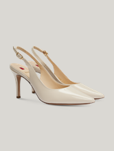 Image sur Escarpins Sling cuir vernis