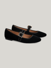 Image sur Mary-Jane Ballerines en velours