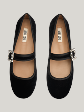 Image sur Mary-Jane Ballerines en velours