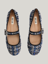 Image sur Mary-Jane Ballerines avec tweed