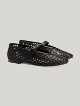 Image sur Ballerines en cuir perforé