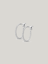 Bild von Creolen mit Zirkonia Steinen 1433