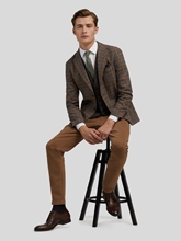 Image sur Gilet motif pied-de-poule