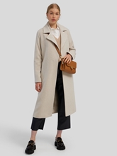 Bild von Wollmantel mit Taillengürtel