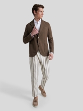 Bild von Leinenhose mit Streifen