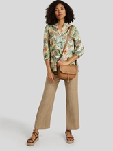 Bild von Leinentunika mit Flower-Print