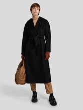 Bild von Wollmantel mit Kapuze