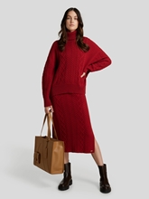 Image sur Pullover avec motif tressé