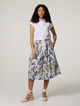 Image sur Blouse à manches courtes en lin