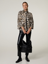 Image sur Veste en tricot avec imprimé léopard